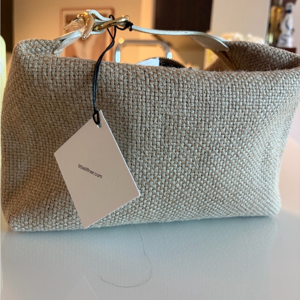 Little Liffner Raffia Pillow Pouch Bag